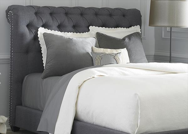 Dark Grey Chesterfield Bedroom Set