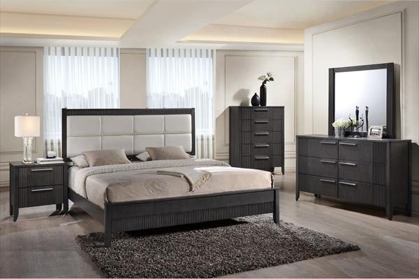 Grey Line Bedroom Set