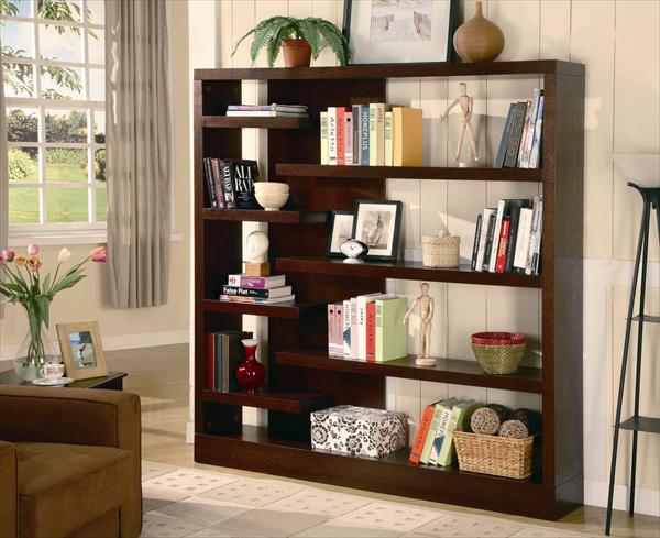 Cappuccino Wood Bookcase