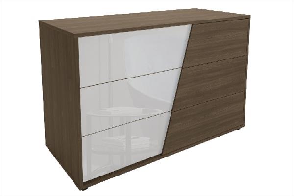 Lucido Tabacco/Bianco Bedroom Set