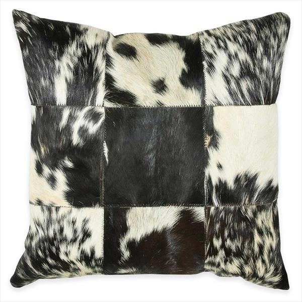 Hide Leather Accent Pillow